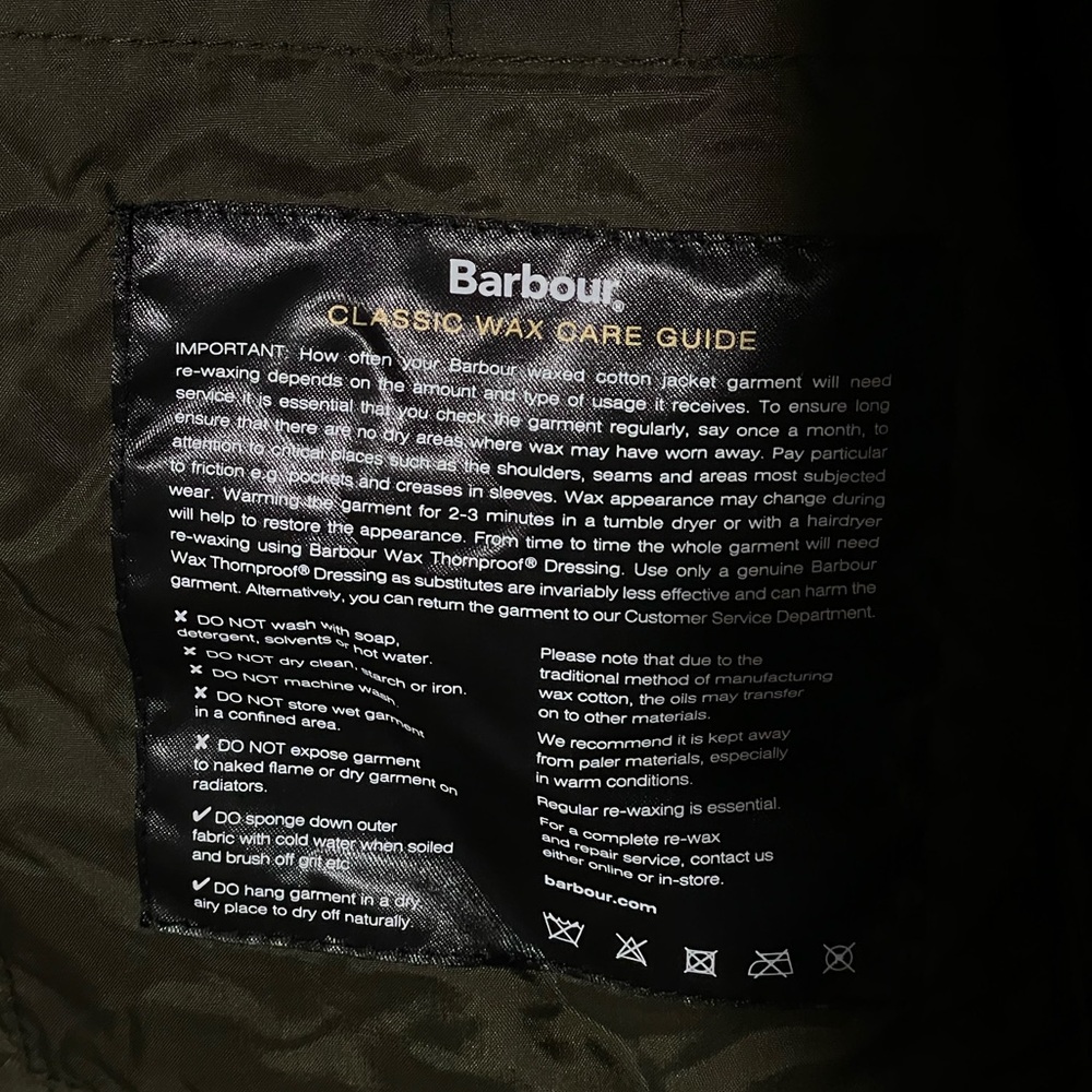 Barbour Corbridge Water Resistant Waxed Cotton Jacket - Picture 8 of 9